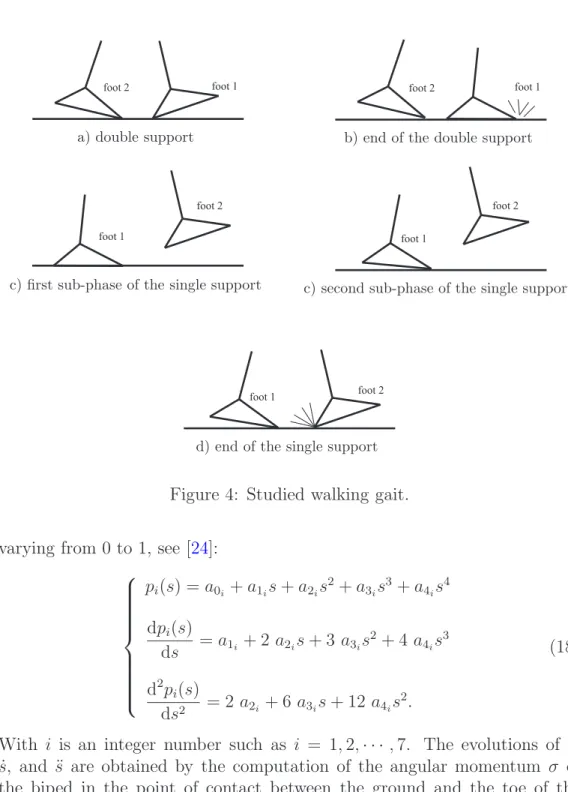 Figure 4: Studied walking gait.