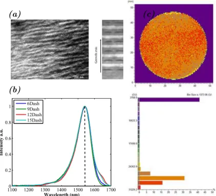 Figure 1: Structure des QDash observ´ee au microscope ´electronique ` a transmission
