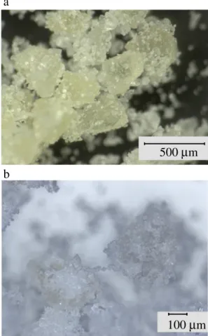 Fig. 4. Porosity proﬁle of mixtures semolina-lactose (a) and semolina-ﬁne lactose (b) according to model 1, x s is the mass fraction of lactose/ﬁne lactose.