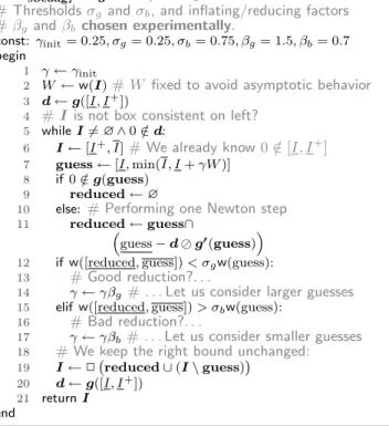 Table 1: Test problems