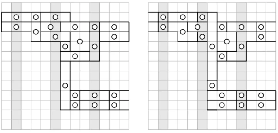 Figure 5: The gadget to duplicate a signal. The input wire is shown in the upper left part of the illustration