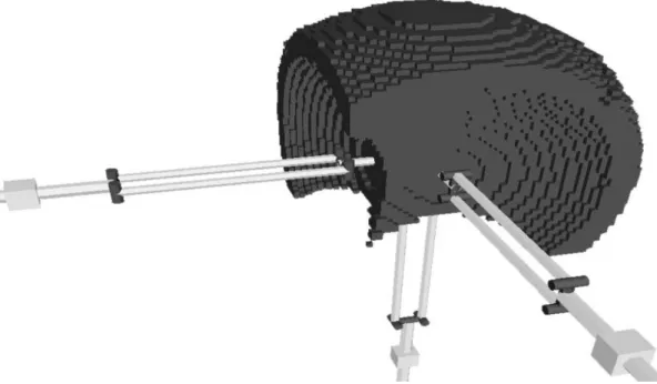 Figure 3: Cartesian workspace of Orthoglide manipulator using an octree model 