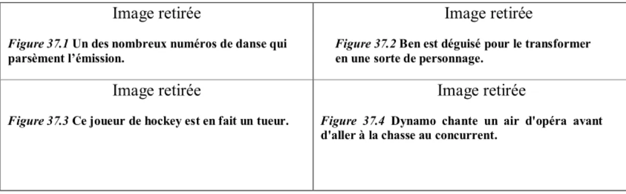 Figure 37.1 Un des nombreux numéros de danse qui  parsèment l’émission. 
