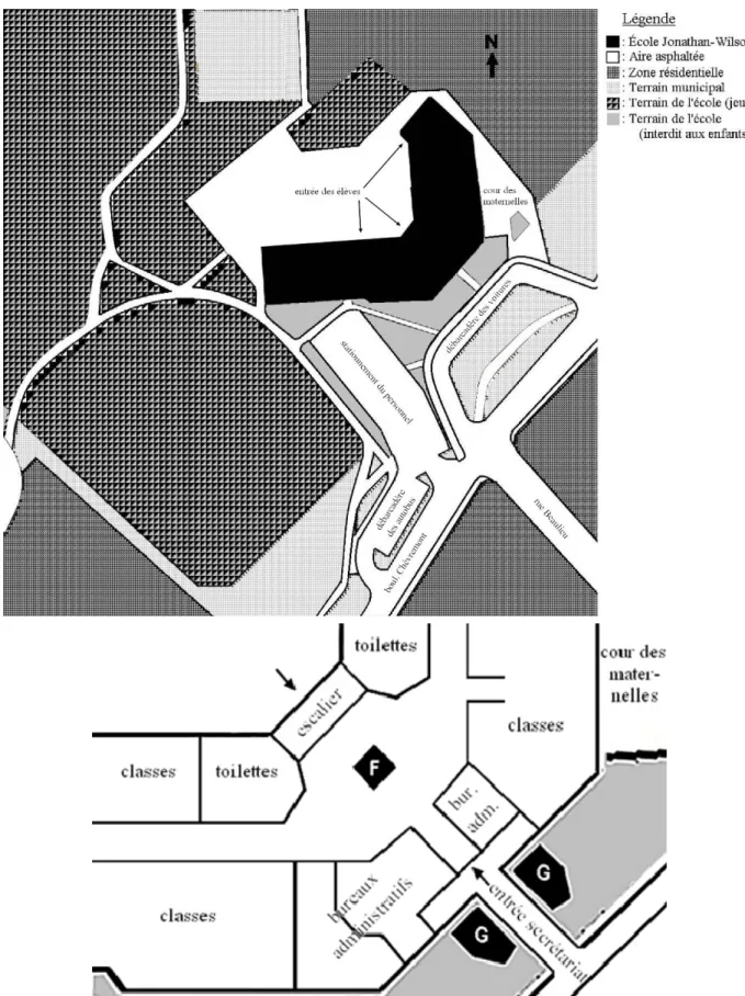 Figure 2 École Jonathan-Wilson. Plan du site. 