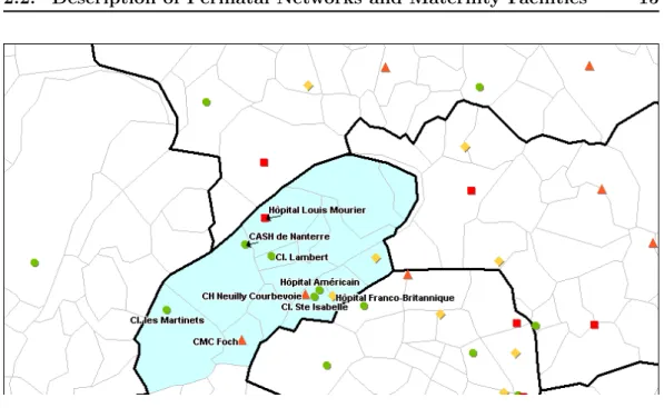 Figure 2.2: Perinatal Network Hauts-de-Seine Nord