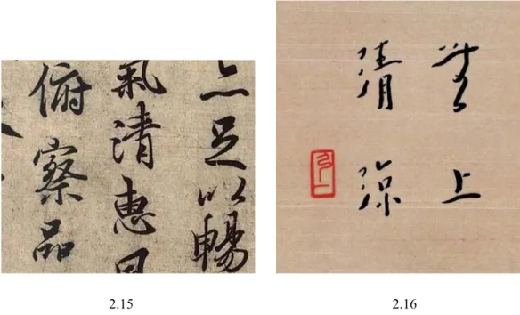 Fig. 2.15 Wang Xizhi’s manuscript of Lanting xu in his cursive style. Dated 353.     