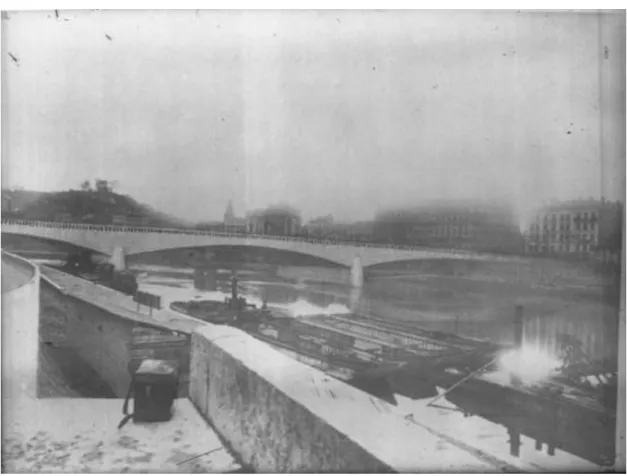 Illustration 9 : Projet de pont en place de l'actuel pont Clémenceau 
