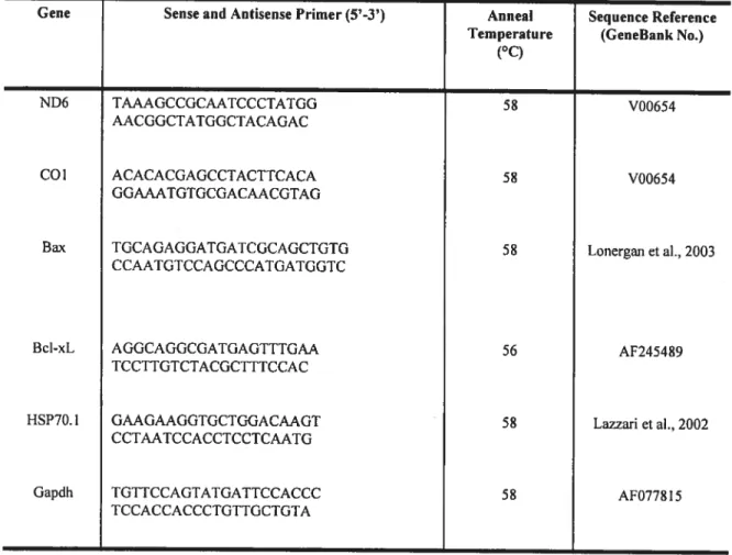 Table 1. Primer sequences used for RT-PCR