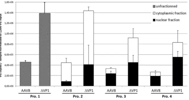 Figure 5. Distribution of Vector Genomes in Samples Prepared by Different Cell Fractionation Procedures