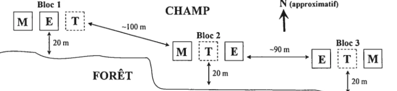Figure 1: Représentation simplifiée du dispositif expérimentaL