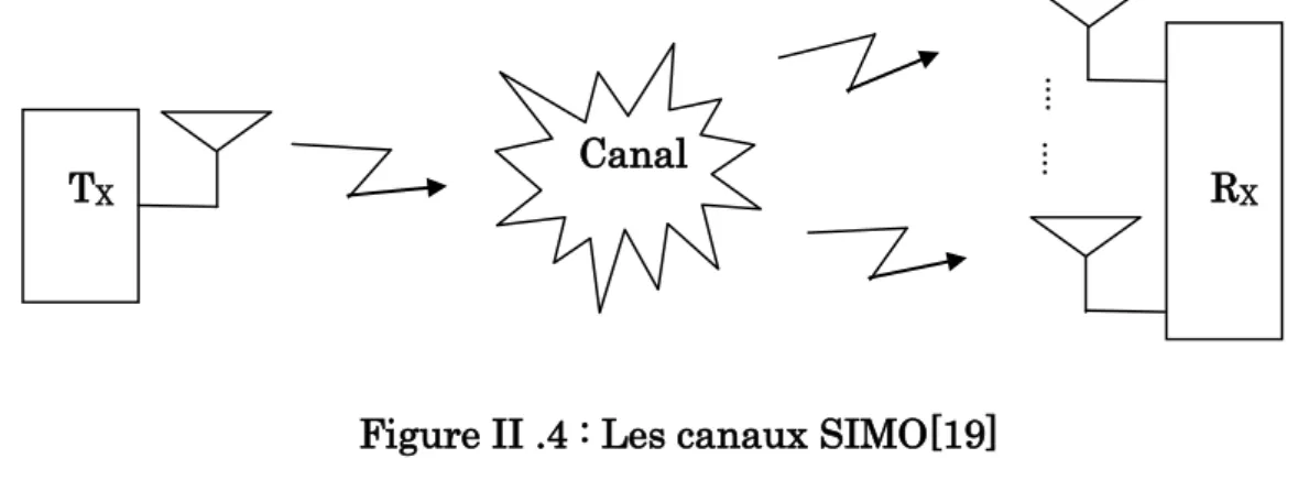 Figure II .4 : Les canaux SIMO[19] 