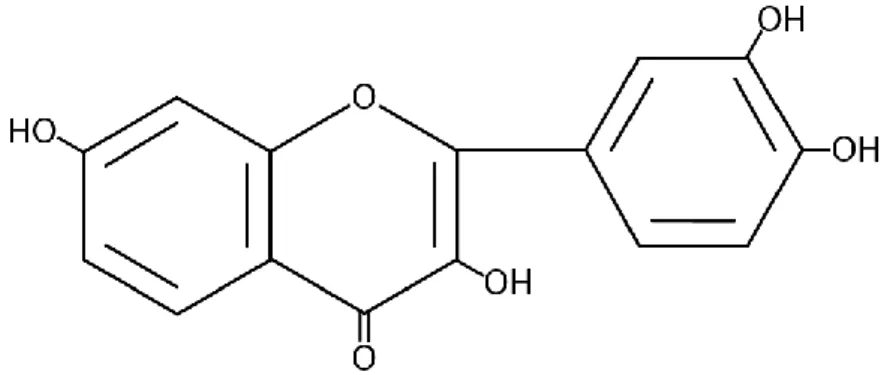 Figure 12La structure chimique du flavonoïde 