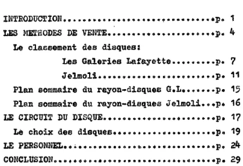 TABLE DES MATISRES 