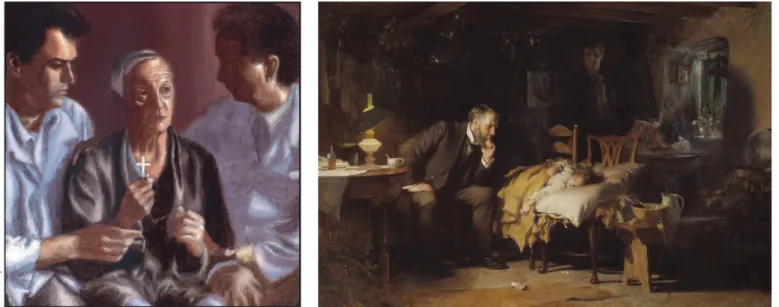 Figure 1. “Mr. S is Told He Will Die” by Robert Pope [3]. Figure 2. “The Doctor” by Luke Fildes [4].