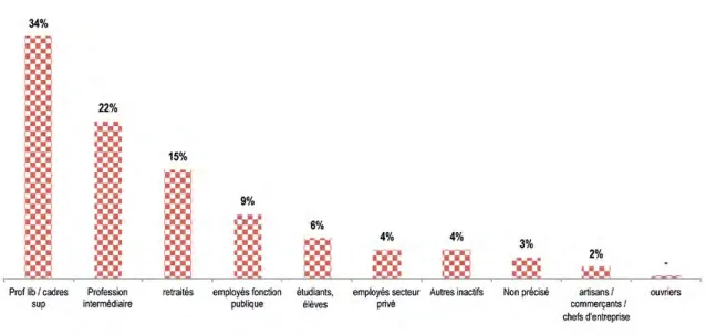 Figure 6. Distribution des « bibookis » par PCS