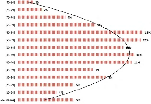 Figure 9. Répartition des « bibookis » par tranche d’âge
