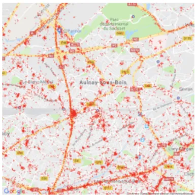 Fig. 1. Image of a sample of the locations emitters.