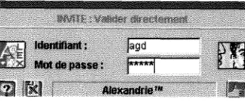 Figure 1. La phase d'identification proposee par Alexandrie 
