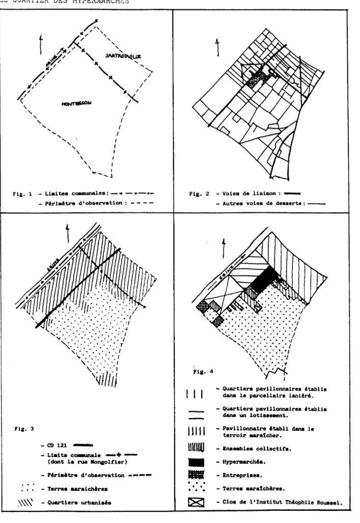 Fig.  1  - Limites communales :--- t — + — *—