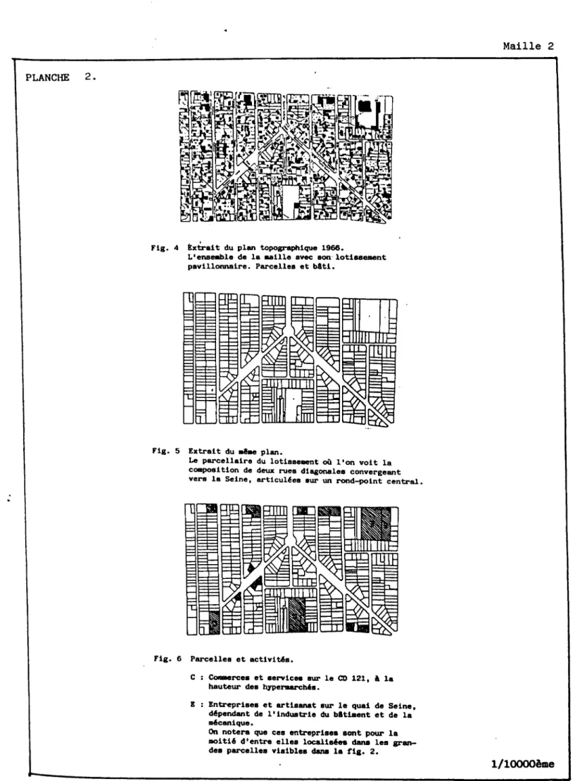 Fig.  4  Extrait du plan topographique 1966.