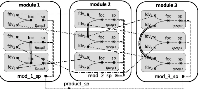 Figure 16- Example of product model with an integrated architecture  3.1.4.4 Platform architecture 