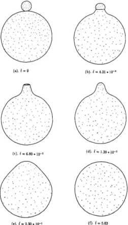 Figure 3.5: Sintering of two cylinders of dierent radii [Pan &amp; Cocks 1995].