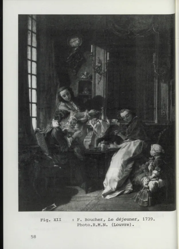Fig.  XII :  F.  Boucher,  L e   d é j e u n e r ,   1739. 