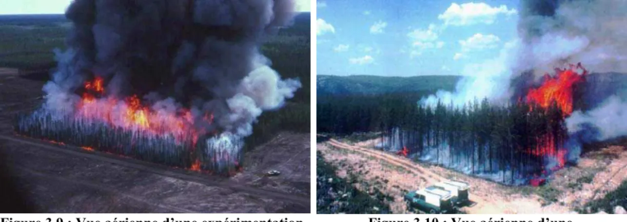 Figure 3.9 : Vue aérienne d’une expérimentation en 1997 (source : site web du Service Canadien