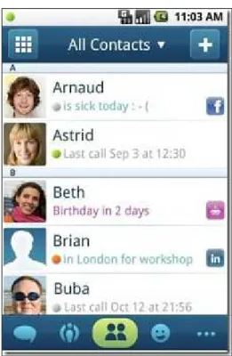 Figure 4-1. Phonebook 2.0 Android application screen [source: Google play]