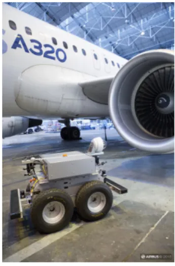 Figure 1. Robot in the hangar (Courtesy of AIRBUS).