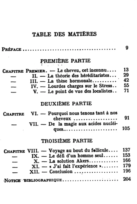 TABLE  DES  MATIBRES 