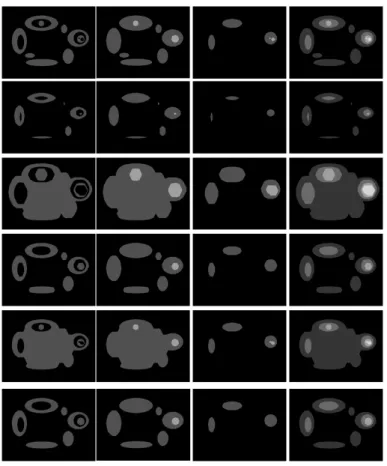 Fig. 2. Decomposition and transformations on binary images