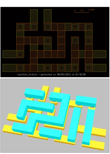 Figure 10. Shield design under the Cadence virtuoso and GNU/Electric layout editors.
