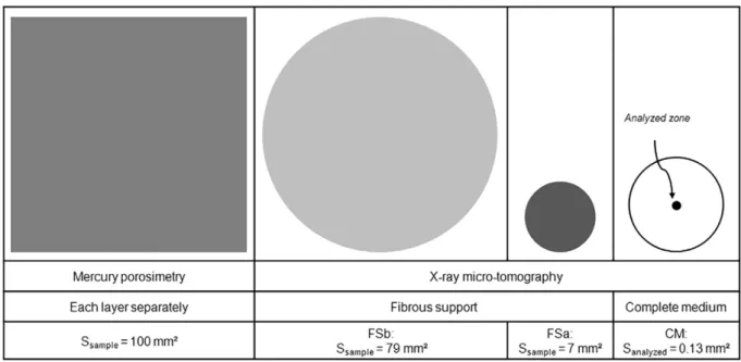 Fig. 1. Processes applied to the 2D images obtained by X-ray micro-tomography.