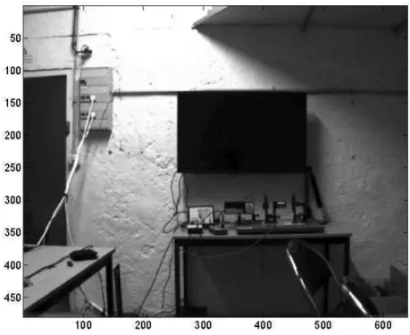 Figure 7: The static scene as seen by the camera