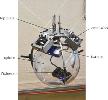 Fig. 8: The parallel spherical wrist equipped with a Pixhawk flight controller