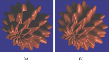 Figure 2.1 – Un objet ´eclair´e (a) par une source ponctuelle et (b) par une source surfacique