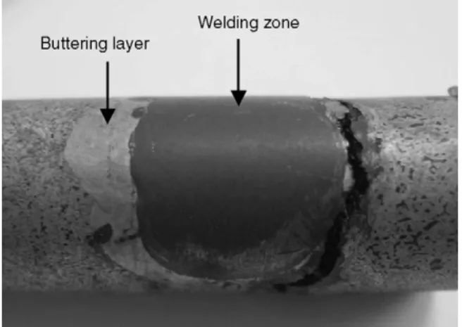 Fig. 10 – Localisation of the fracture during fatigue tests of the buttered samples.