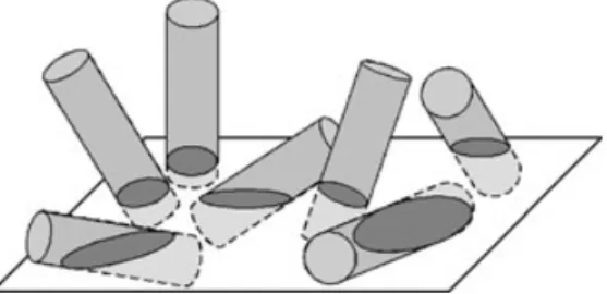 Fig. 4. Pseudo variant selection in the case of cylindrical rods elongated along a given < hkl > direction of the parent phase