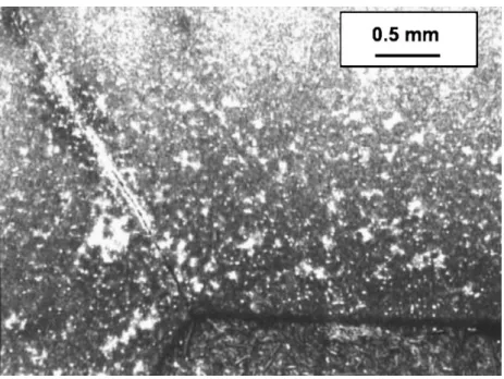 Fig. 3. Failure initiation located in corners.