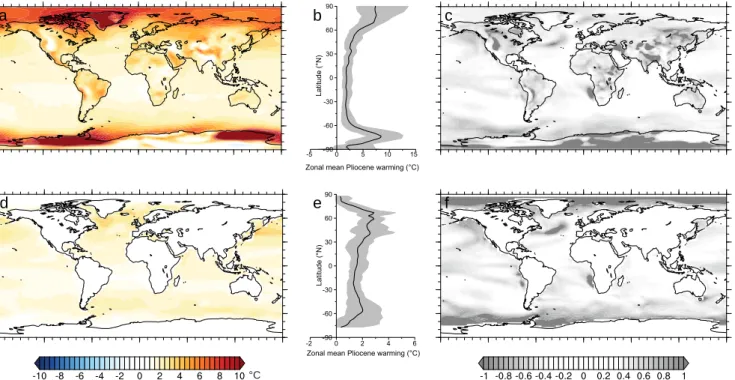 Fig. 1. Multi-model mean PlioMIP Experiment 2 warming between mid-Pliocene and pre-industrial simulations