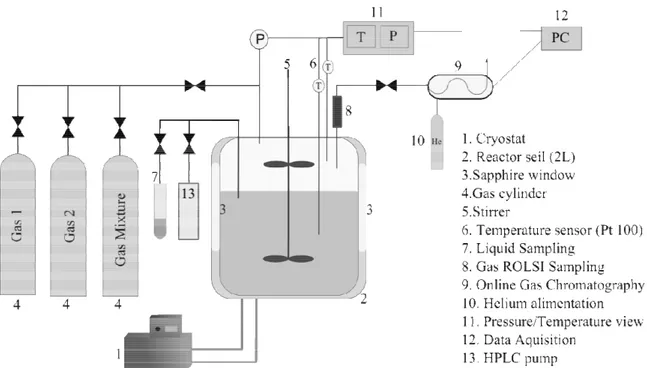 Figure 1. Experimental set-up Experimental  procedure  at  high  crystallization 