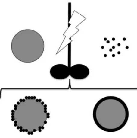 Fig. 1.  Dry coating leading discrete coating or filming 