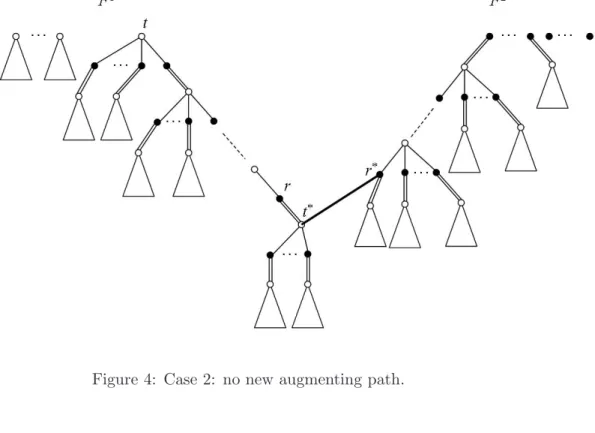 Figure 4: Case 2: no new augmenting path.