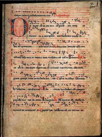 Figure 8 Antiphonaire XIV e  s. (B.M. de Lyon ms 509)