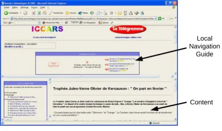 Fig. 3. Web Page layout