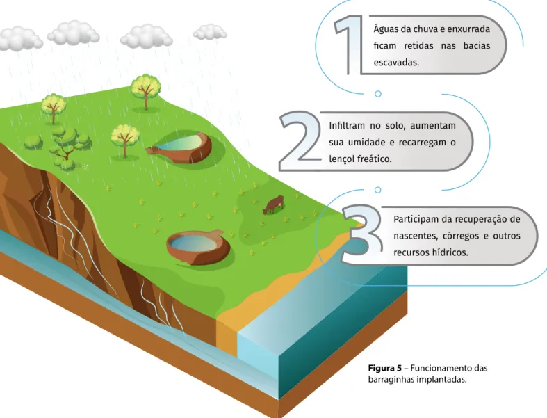 Figura 5 – Funcionamento das  barraginhas implantadas.