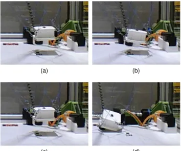 Figure 10 shows the final pose of the MP. It appears that no matter the additional perturbations, the MP reaches the same pose with PBVS control as seen in Figs