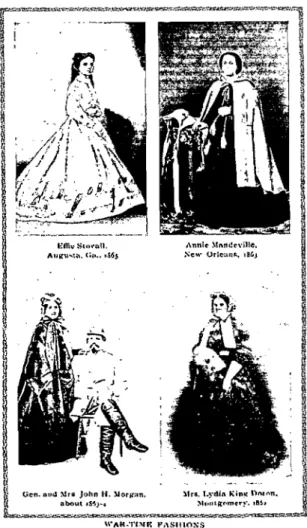 Illustration 1.1. &#34;War-Time Fashions,&#34; in Andrews,  The  WaI'-Time Journal of a Georgia Girl,  1864-1865,  134