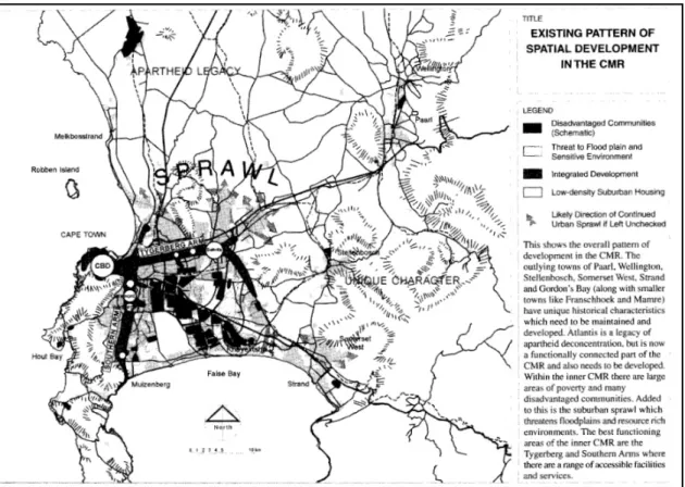 Figure 2 - Legs de l'apartheid sur le territoire de Cape Town (1994) 4